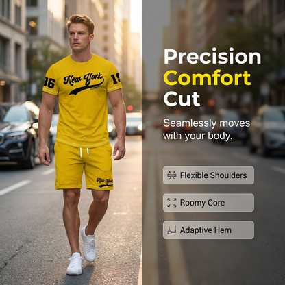 Sommer-Set für Herren: T-Shirt mit Grafikprint & Shorts