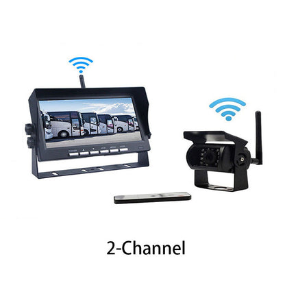 7-Zoll Rückfahrkamera Set mit Monitor – Kabellos für LKW, Bus & Traktor 🚛 Klare Rückansicht