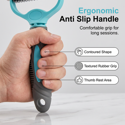 🥳SCHLUSSVERKAUF 2026🥳💞50 % RABATT | Doppelseitiger Fellpflegerechen für Hunde und Katzen