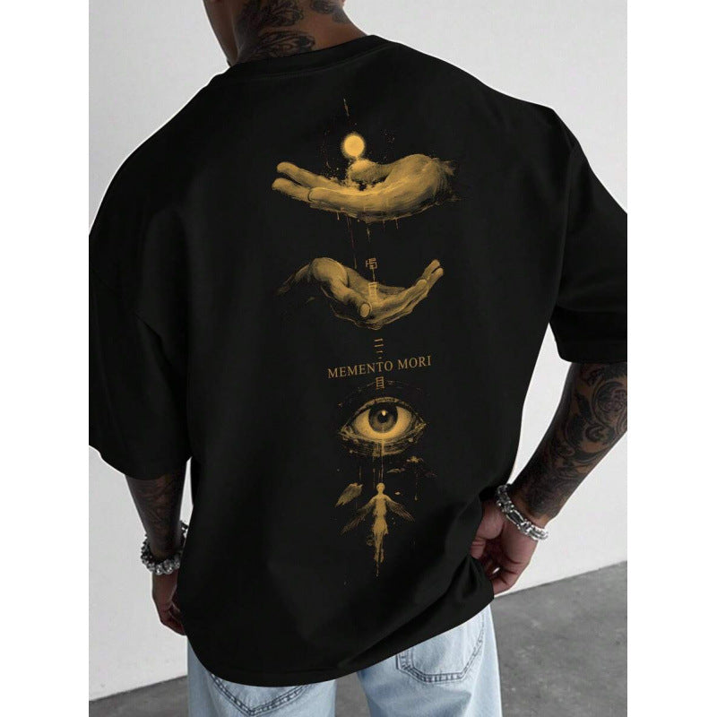 Herren-T-Shirt mit Spielkartenmotiv