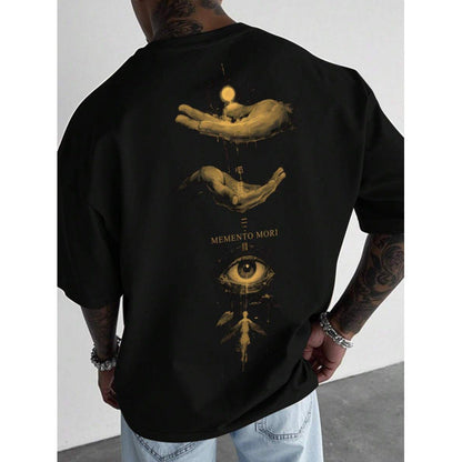 Herren-T-Shirt mit Spielkartenmotiv