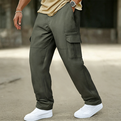Herren-Cargohose mit geradem Bein und lockerer Passform