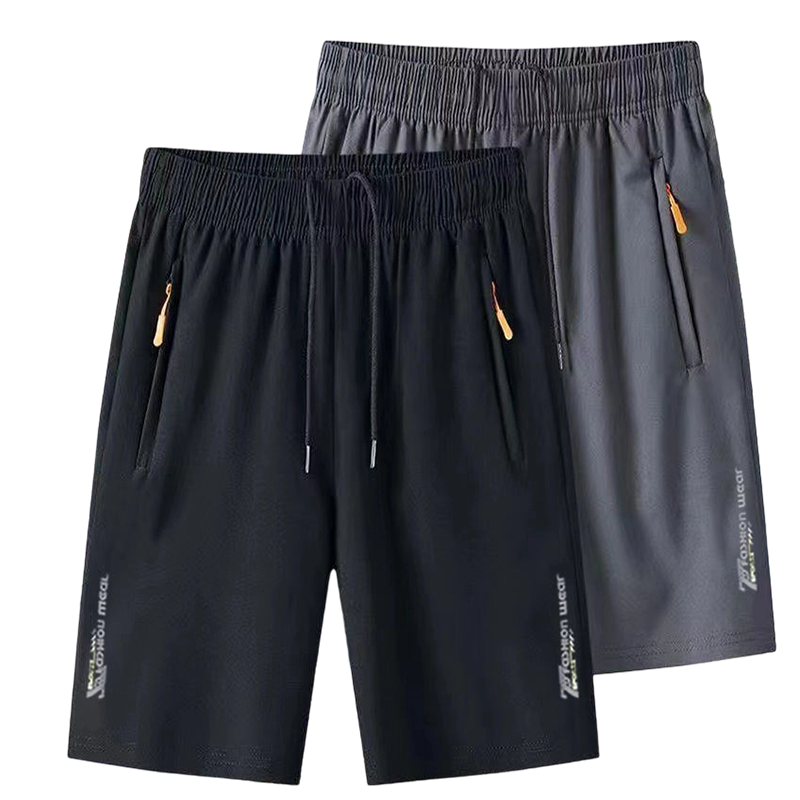 Schnelltrocknende Herren-Sportshorts mit Reißverschlusstaschen