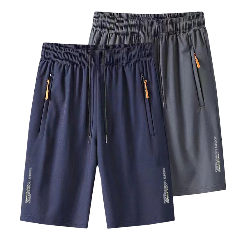 Schnelltrocknende Herren-Sportshorts mit Reißverschlusstaschen