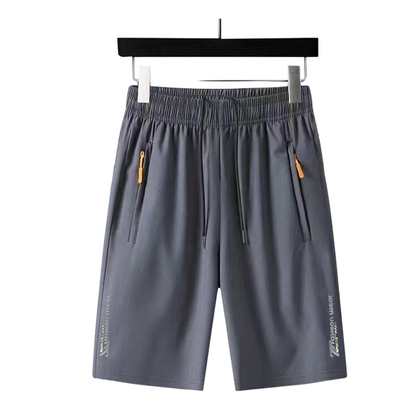 Schnelltrocknende Herren-Sportshorts mit Reißverschlusstaschen