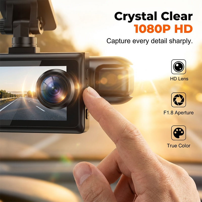 📹 50% RABATT! 🚘 360°-Dashcam mit 1080P HD-Aufnahme – Lückenlose Überwachung & Nachtsicht – Perfekt für sicheres Fahren und Parken – einfache Installation, Loop-Aufnahme & parküberwachung 🔄