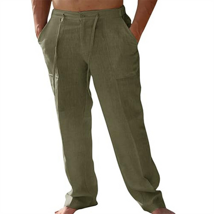 Leichte Herren-Freizeithose mit elastischem Bund