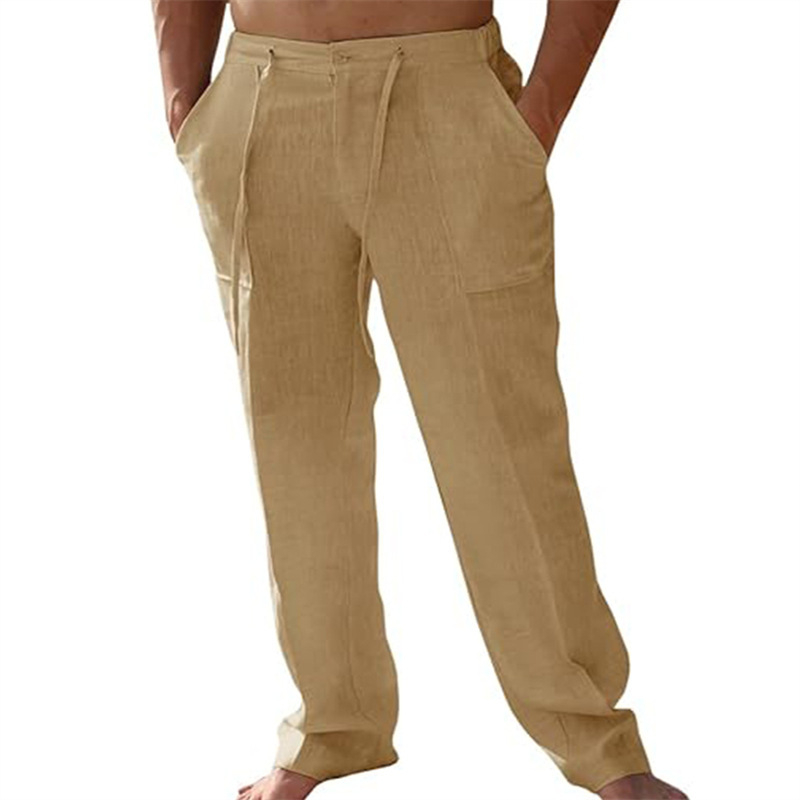 Leichte Herren-Freizeithose mit elastischem Bund