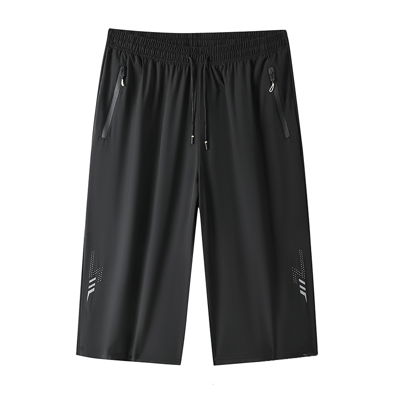 🩳 Nur für kurze Zeit: 50 % Rabatt! ✨ 3/4-Jogginghose für Herren – Schnelltrocknend – Elastischer Bund, Reißverschlusstaschen, Leichtgewicht 🏃‍♂️