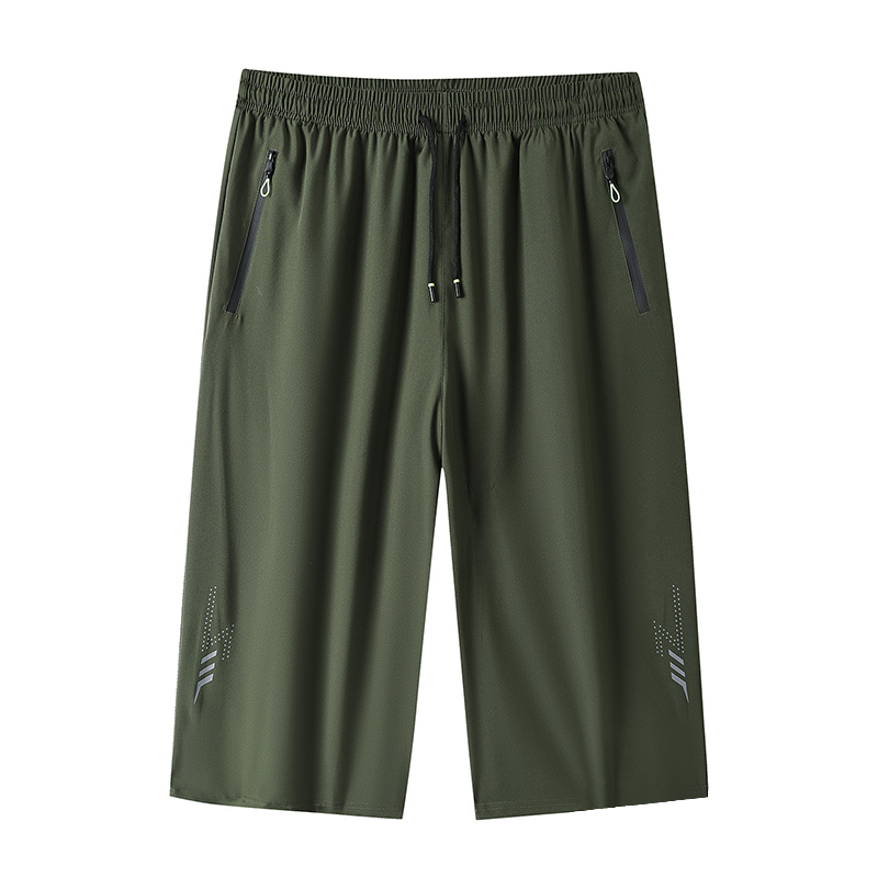 🩳 Nur für kurze Zeit: 50 % Rabatt! ✨ 3/4-Jogginghose für Herren – Schnelltrocknend – Elastischer Bund, Reißverschlusstaschen, Leichtgewicht 🏃‍♂️