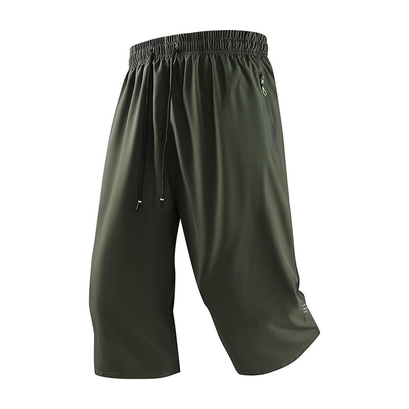 🩳 Nur für kurze Zeit: 50 % Rabatt! ✨ 3/4-Jogginghose für Herren – Schnelltrocknend – Elastischer Bund, Reißverschlusstaschen, Leichtgewicht 🏃‍♂️