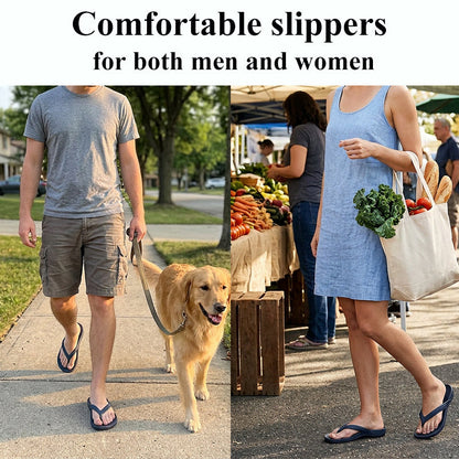 🔥 Nur für kurze Zeit: 50 % Rabatt! ✨ Unisex-Flip-Flops mit rutschfester Sohle – Orthopädisch, strukturiertes Fußbett, himmlischer Tragekomfort ☀️