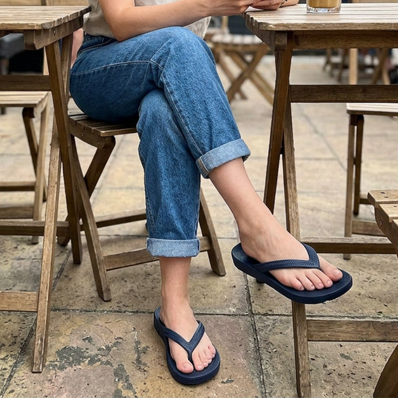 🔥 Nur für kurze Zeit: 50 % Rabatt! ✨ Unisex-Flip-Flops mit rutschfester Sohle – Orthopädisch, strukturiertes Fußbett, himmlischer Tragekomfort ☀️
