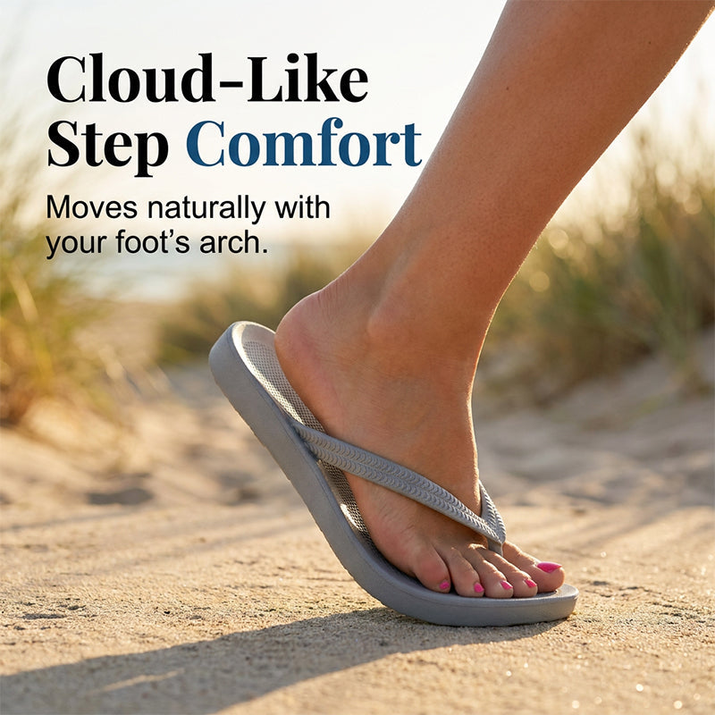 🔥 Nur für kurze Zeit: 50 % Rabatt! ✨ Unisex-Flip-Flops mit rutschfester Sohle – Orthopädisch, strukturiertes Fußbett, himmlischer Tragekomfort ☀️