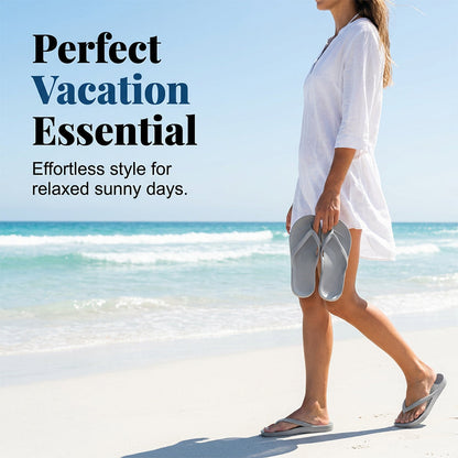 🔥 Nur für kurze Zeit: 50 % Rabatt! ✨ Unisex-Flip-Flops mit rutschfester Sohle – Orthopädisch, strukturiertes Fußbett, himmlischer Tragekomfort ☀️