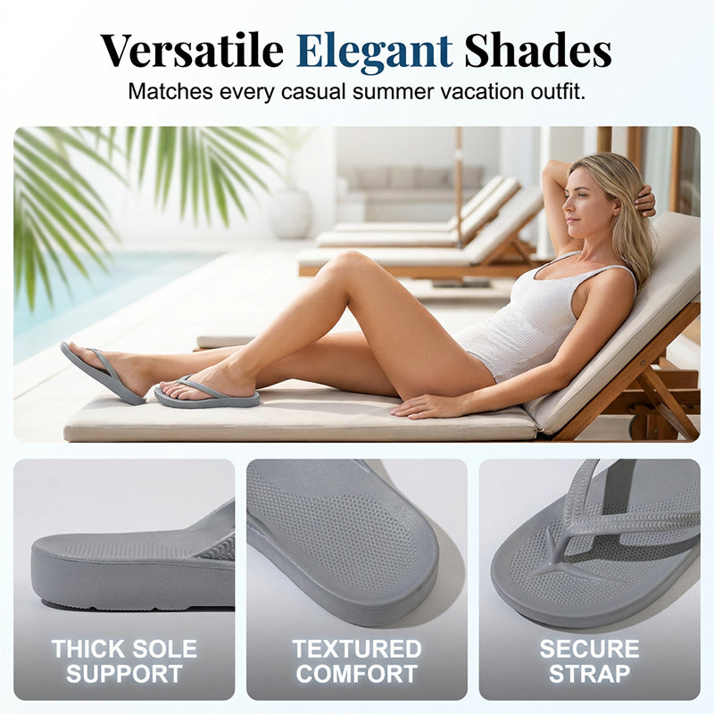 🔥 Nur für kurze Zeit: 50 % Rabatt! ✨ Unisex-Flip-Flops mit rutschfester Sohle – Orthopädisch, strukturiertes Fußbett, himmlischer Tragekomfort ☀️