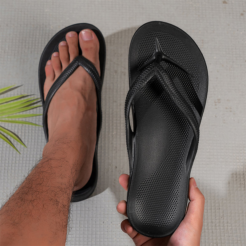 🔥 Nur für kurze Zeit: 50 % Rabatt! ✨ Unisex-Flip-Flops mit rutschfester Sohle – Orthopädisch, strukturiertes Fußbett, himmlischer Tragekomfort ☀️