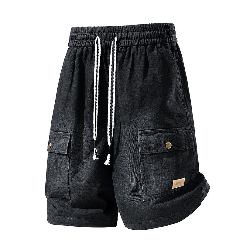 🩳 Nur für kurze Zeit: 50 % Rabatt! ✨ Lässige Herren-Jeansshorts – Cargotaschen, Kordelzug, angesagter Streetstyle 🏙️