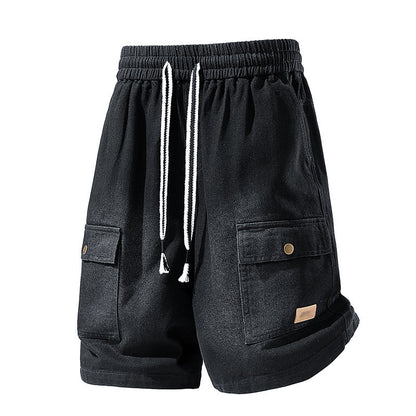 🩳 Nur für kurze Zeit: 50 % Rabatt! ✨ Lässige Herren-Jeansshorts – Cargotaschen, Kordelzug, angesagter Streetstyle 🏙️