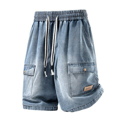 🩳 Nur für kurze Zeit: 50 % Rabatt! ✨ Lässige Herren-Jeansshorts – Cargotaschen, Kordelzug, angesagter Streetstyle 🏙️