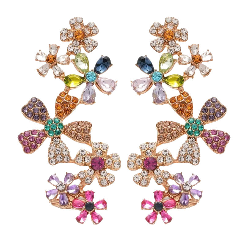 🌸 JETZT 50 % RABATT! 🌸 Bunte florale Ohrhänger für Damen