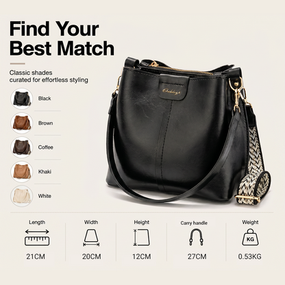 👜 JETZT 50 % RABATT! 🎀 Damen Vintage Umhängetasche mit großem Fassungsvermögen – Geräumig, stilvoll & perfekt für den täglichen Weg zur Arbeit – Elegant, vielseitig & zeitlos 💫