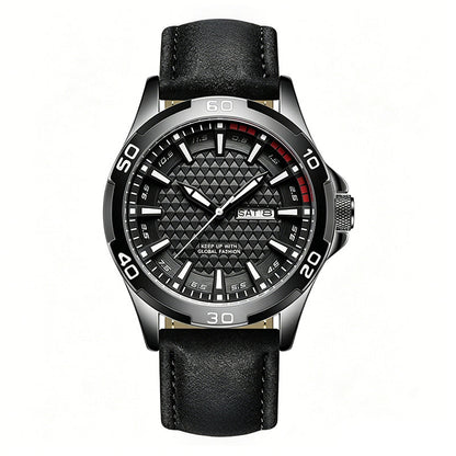 ⌚ LIMITED-TIME 50% OFF! 💥 Men's Luminous Quartz 30M Sports Wristwatch – 3D Geometric Dial, Anti-Scratch, Water Resistant ✨