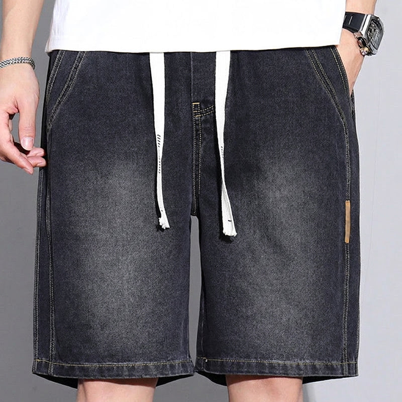 Vintage-Denim-Freizeitshorts für Herren