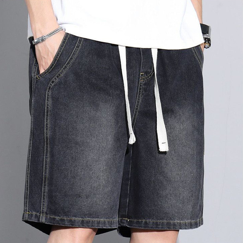 Vintage-Denim-Freizeitshorts für Herren