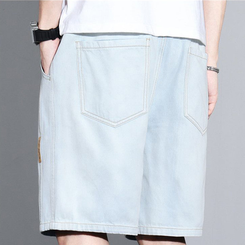 Vintage-Denim-Freizeitshorts für Herren