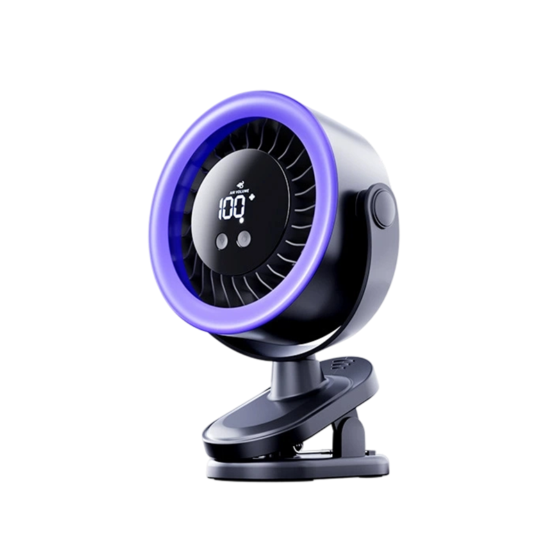 🌬️ USB-Wandventilator mit Digitalanzeige und starker Klemme 💤 Extrem leise Kühlung für die Nacht, omnidirektional schwenkbar. Heute 50 % reduziert!