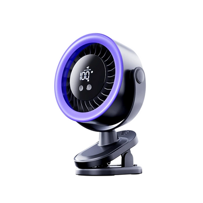 🌬️ USB-Wandventilator mit Digitalanzeige und starker Klemme 💤 Extrem leise Kühlung für die Nacht, omnidirektional schwenkbar. Heute 50 % reduziert!