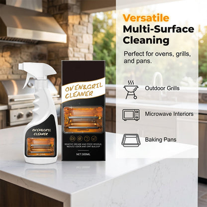 🧼 JETZT 50 % RABATT! 🔥 Hochleistungs-Backofen- und Grillreiniger-Spray – Entfernt eingebranntes Fett und Kohlenstoffablagerungen – Kein Schrubben nötig, ungiftig – ideal für Backöfen, Grills und Kochfelder 🍳
