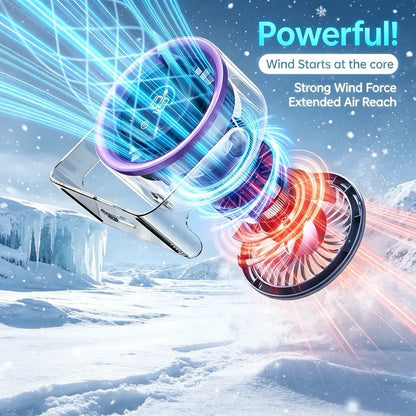 ❄️ Hochgeschwindigkeits-Tischventilator mit TEC-Kühlung – Sofortige thermoelektrische Kühlung | Einstellbare Geschwindigkeiten | Tragbares Design 🌬️