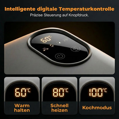 🍱🔥 50% RABATT – JETZT HALBER PREIS! Tragbare elektrische Lunchbox mit Selbstheizung – Warmes Essen überall – Perfekt für Büro, Baustelle & Reisen 🔋✨