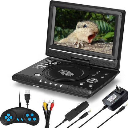 🎬 -50% ! ✨ Lecteur DVD Portable HD Multifonction – Écran Pivotant 270° & Mémoire Intelligente – Ultra-Compact pour Voyage et Maison 🚗