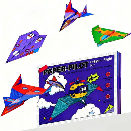 ✈️ SCONTO 50% ORA! ✨ Kit Aeroplani di Carta Fai da Te - Costruisci e Lancia 16 Modelli, Giocattolo STEM Educativo per Bambini 6-12 Anni 🎯🧠