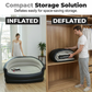 🛋️✨ Divano Gonfiabile Doppio Portatile – Superficie Floccata Morbida, PVC Resistente, 138x87x71cm, 2 Posti – Per Soggiorno, Camera & Ospiti – 2 Colori 🌟