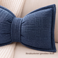 🎀 Cuscino in ciniglia a forma di fiocco | Morbido cuscino decorativo per divano e letto – Soffice e accogliente ✨