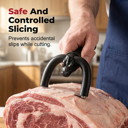 🥩 Raschietto Manuale per Grasso Carne – Lama in Acciaio Inox, Supporto a U, Impugnatura Ergonomica Antiscivolo, 18x8cm, 106g – Per Manzo, Maiale & Grigliate 🔪🍖