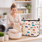 📢📢SCONTO DEL 40%!! ⏰ Grande organizer pieghevole in tela – Resistente, con coperchio con cerniera e manici rinforzati – Perfetto per la casa, l'armadio e i viaggi ✨