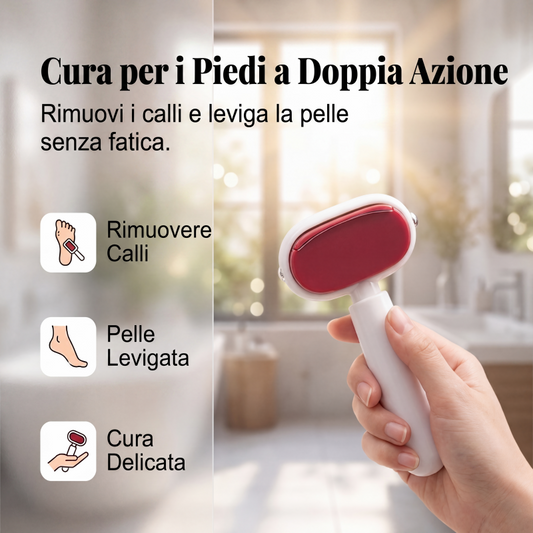✨📢ULTIMO GIORNO DI SALDI: 50% DI SCONTO!!!🔥Raschiatore per piedi bifacciale per la rimozione dei call