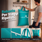 Grande borsa da bucato da viaggio impermeabile