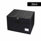 Organizzatore per scarpe con divisori regolabili e coperchio trasparente.