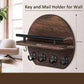 🔥 -50% Oggi: Portachiavi da Parete in Legno e Metallo – 4 ganci robusti, design elegante per un ingresso sempre in ordine