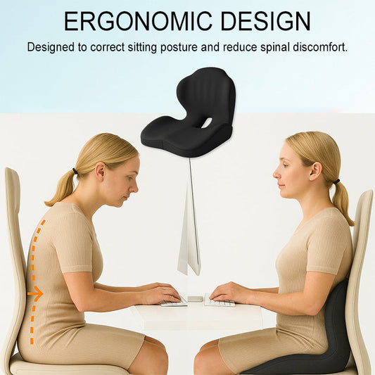 Cuscino ergonomico per seduta con supporto lombare