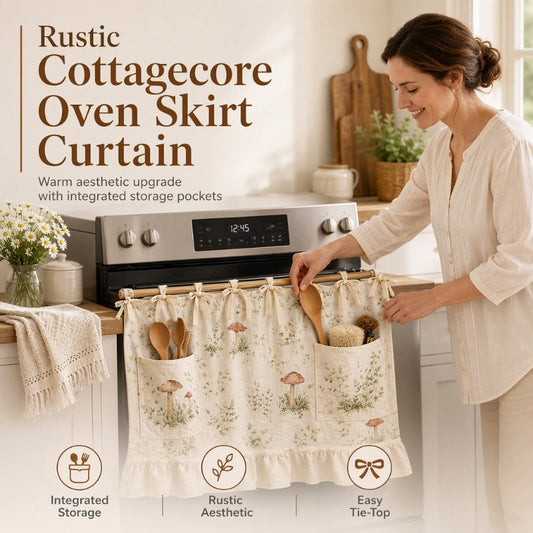 🔥 -50% Oggi: Copriforno con Tasche Portaoggetti – Decorativo, pratico e resistente, protegge il forno da polvere e macchie e aggiunge stile alla cucina.