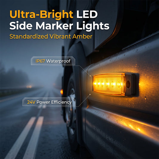 10 luci di posizione laterali a LED per camion