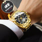 ⌚ Men's 30M Waterproof Luminous Steel Watch